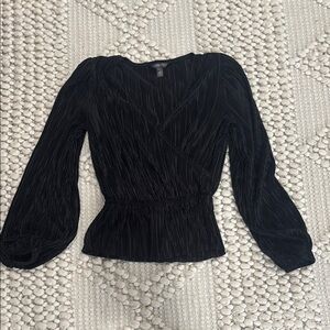 Banana Republic Plisse Peplum Top XXS